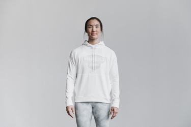 Nobull Wodapalooza Women's Hoodie White | Australia (XV6980)